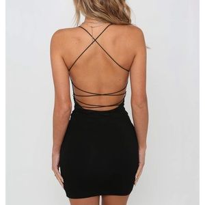 Mini- Black -Backless Dress🖤